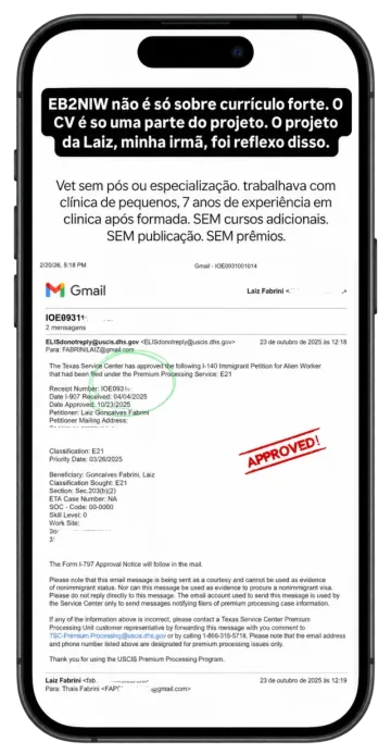 Print de conversa com depoimento de cliente 11